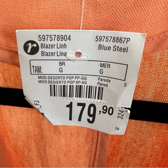 NWT BlueSteel unstructured linen blazer - Picture 10 of 11